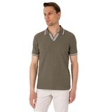 Pierre Cardin Erkek Haki Tişört 50310162-VR027