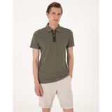 Pierre Cardin Erkek Haki Ultralight Kumaş Slim Fit Polo Yaka Tişört 50302623-VR027 - XL