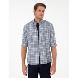 Pierre Cardin Erkek İndigo Gömlek Desenli 50292811-vr028