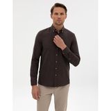 Pierre Cardin Erkek Kahverengi Gömlek Desenli 50316751-VR029