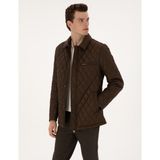 Pierre Cardin Erkek Kahverengi Gömlek Yaka Mont 50313920-VR029 - 46