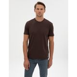 Pierre Cardin Erkek Kahverengi Slim Fit Basic Tişört 50320102-VR029