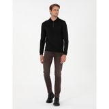 Pierre Cardin Erkek Kahverengi Slim Fit Jean Pantolon 50295842-VR029 - 38 - 30