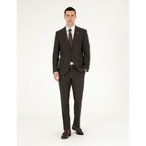 Pierre Cardin Erkek Kahverengi Slim Fit Takım Elbise 50292221-VR029 - 48 - 6 Drop