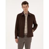Pierre Cardin Erkek Kahverengi Suni Deri Ceket 50318152-400 - Dropsuz - 54