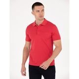 Pierre Cardin Erkek Kırmızı Regular Fit Polo Yaka Merserize Tişört 50262668-VR030
