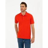 Pierre Cardin Erkek Kırmızı Slim Fit Basic Tişört 50280754-VR030 - XL
