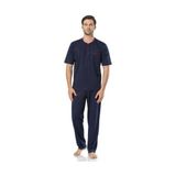 Pierre Cardin Erkek Kısa Kollu Penye Pijama - Bordo