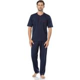 Pierre Cardin Erkek Kısa Kollu Penye Pijama - Lacivert