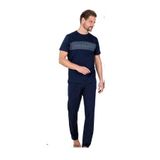 Pierre Cardin Erkek Kısa Kollu Penye Pijama Takımı, Lacivert, XL