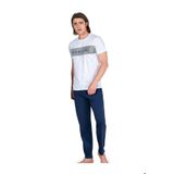 Pierre Cardin Erkek Kisa Kollu Penye Pijama Takimi