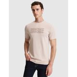 Pierre Cardin Erkek Koyu Bej Regular Fit Bisiklet Yaka Tişört 50321063-VR088 - XL