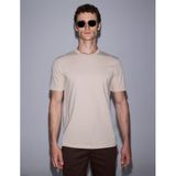Pierre Cardin Erkek Koyu Bej Tişört 50327872-VR088