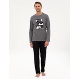 Pierre Cardin Erkek Koyu Gri Pijama Takım 50322655-VR080