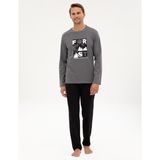 Pierre Cardin Erkek Koyu Gri Pijama Takımı 50322655-VR080 - S
