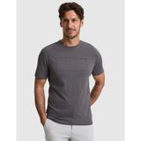 Pierre Cardin Erkek Koyu Gri Regular Fit %100 Pamuk Bisiklet Yaka Tişört 50327871-VR080 - 3XL