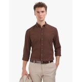 Pierre Cardin Erkek Koyu Kahverengi Gömlek Desenli 50320941-VR084