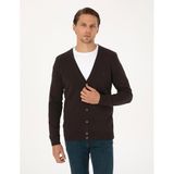 Pierre Cardin Erkek Koyu Kahverengi Hırka (Triko) 50317330-VR084
