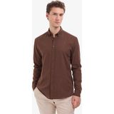Pierre Cardin Erkek Koyu Kahverengi Regular Fit Uzun Kollu Gömlek 50325356-VR084 - XL