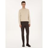 Pierre Cardin Erkek Koyu Kahverengi Slim Fit Kanvas Pantolon 50317228-VR084 - 32 - 36
