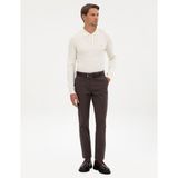 Pierre Cardin Erkek Koyu Kahverengi Slim Fit Kanvas Pantolon 50317228-VR084 - 32 - 38