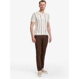 Pierre Cardin Erkek Koyu Kahverengi Slim Fit Kanvas Pantolon 50320822-VR084 - 33