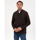 Pierre Cardin Erkek Koyu Kahverengi Sweatshirt 50309343-VR084