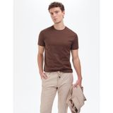 Pierre Cardin Erkek Koyu Kahverengi Tişört Basic 50321139-VR084