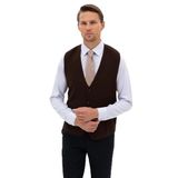 Pierre Cardin Erkek Koyu Kahverengi Triko Yelek 50317313-VR084