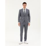 Pierre Cardin Erkek Koyu Mavi Ex. Slim Fit Çizgili Takım Elbise 50287193-VR032 - 6 Drop