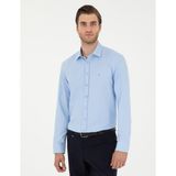 Pierre Cardin Erkek Koyu Mavi Oxford Slim Fit Uzun Kollu Gömlek 50292539-VR032