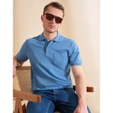 Pierre Cardin Erkek Koyu Mavi Regular Fit %100 Pamuk Kıvrılmaz Polo Yaka Basic Tişört 50325290-VR032