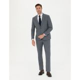 Pierre Cardin Erkek Koyu Mavi Slim Fit Çizgili Takım Elbise 50274461-VR032 - 48 - 6 Drop