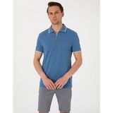 Pierre Cardin Erkek Koyu Mavi Slim Fit Polo Yaka Tişört 50307516-VR032 - XL