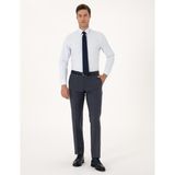 Pierre Cardin Erkek Koyu Mavi Slim Fit Yün Karışımlı Kumaş Pantolon 50317636-VR032 - 46