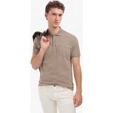 Pierre Cardin Erkek Koyu Vizon Regular Fit %100 Pamuk Cepli Kıvrılmaz Düğmeli Polo Yaka Basic Tişört 50325290-VR241 - 3XL