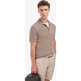 Pierre Cardin Erkek Koyu Vizon Regular Fit %100 Pamuk Kıvrılmaz Düğmeli Polo Yaka Basic Tişört 50325312-VR241 - 2XL