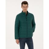 Pierre Cardin Erkek Koyu Yeşil Kapitone Basic Mont 50313921-VR079 - 46