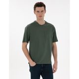 Pierre Cardin Erkek Koyu Yeşil Tişört Basic 50306991-vr079 Koyu Yeşil