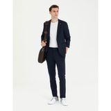 Pierre Cardin Erkek Lacivert Çizgili Yün Karışımlı Spor Takım Elbise 50272584-VR033 - 46 - 6 Drop