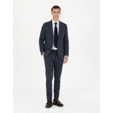 Pierre Cardin Erkek Lacivert Ekstra Slim Fit Çizgili Takım Elbise 50276879-VR033 - 6 Drop - 48