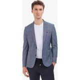Pierre Cardin Erkek Lacivert Ex. Slim Fit Keten Pamuk Karışımlı Ceket 50324253-VR033 - 46 - 6 Drop
