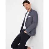 Pierre Cardin Erkek Lacivert Ex. Slim Fit Keten Pamuk Karışımlı Ceket 50324253-VR033 - 6 Drop - 48