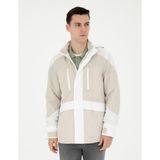Pierre Cardin Erkek Lacivert Kapişonlu Baharlık Mevsimlik Mont 50288210-VR011 - Bej