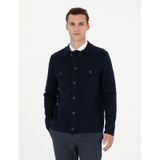 Pierre Cardin Erkek Lacivert Melanj Triko Hırka 50278090-vr120