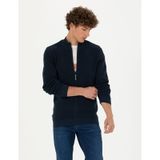 Pierre Cardin Erkek Lacivert Melanj Triko Hırka 50278100-vr120