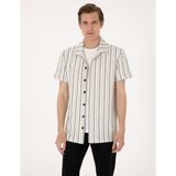 Pierre Cardin Erkek Lacivert Regular Fit Örme Gömlek 50303876-VR033 - 2XL
