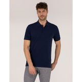 Pierre Cardin Erkek Lacivert Regular Fit Polo Yaka Basic Tişört 50269604-VR033 - M