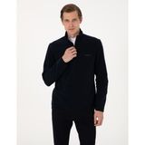 Pierre Cardin Erkek Lacivert Regular Fit Yarım Fermuarlı Polar Sweatshirt 50314056-VR033
