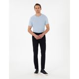 Pierre Cardin Erkek Lacivert Slim Esnek Jogger Fit Kanvas Pantolon 50305839-Vr033 - 38